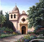 Barbara Paintings - Carmel Mission by Barbara Felisky